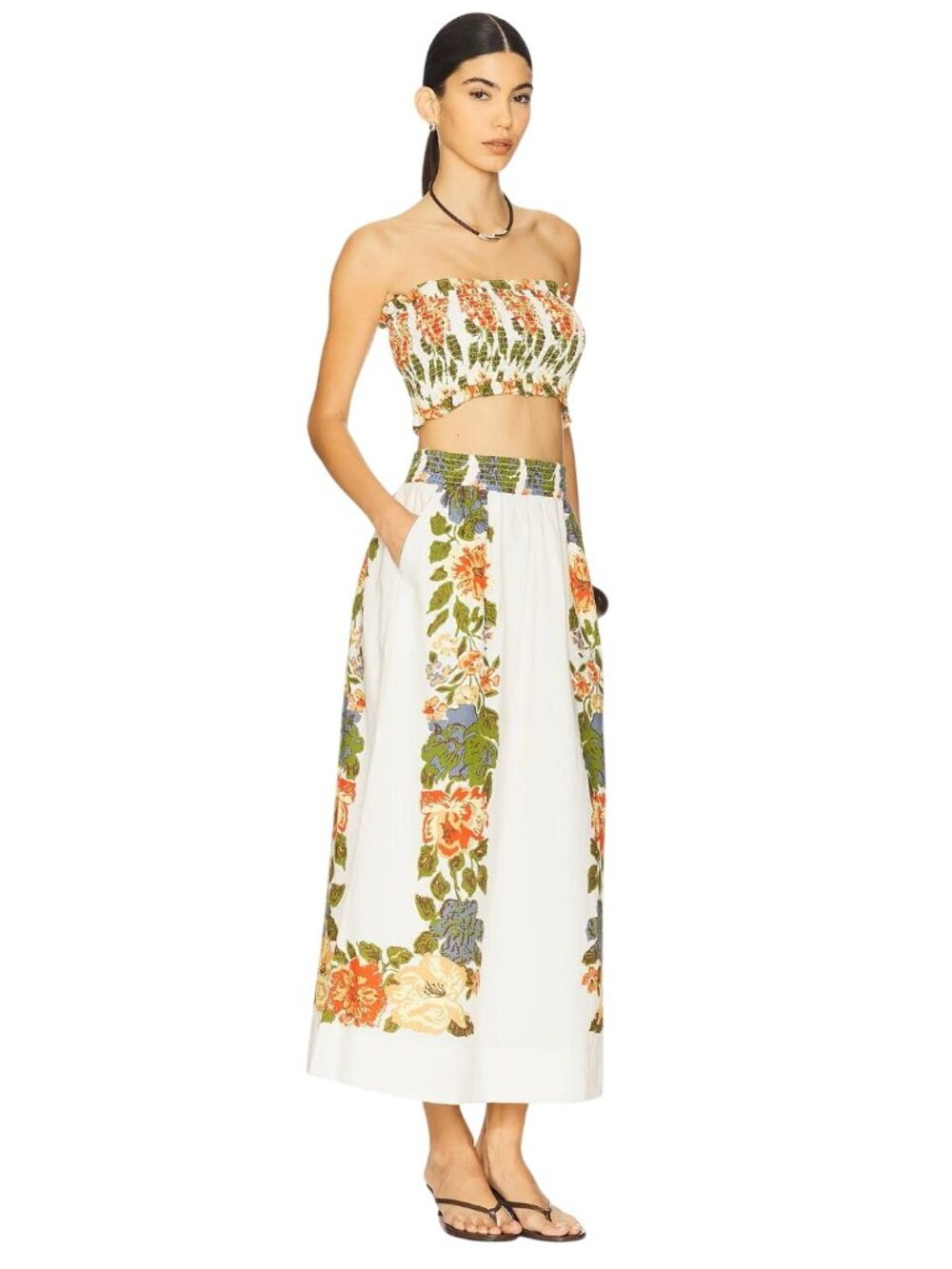 Cleobella Ruby Midi Skirt Set in Juliet Print Small New Womens Maxi Floral - Picture 3 of 10